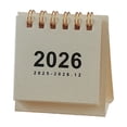 thumbnail image 1 of dajkiuy Mini Desk Calendar 2025-2026, Small Standing Flip Desk Calendar, Oct 2025 until Dec 2026, Twin-Wire Binding for Daily Home Office Supplies, 1 of 6