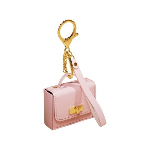 dajkiuy Mini PU Leather Handbag Keychain for Women, Small Bag Charm Accessories, Mini Makeup Bag Cute Coin Purse Small Wallets