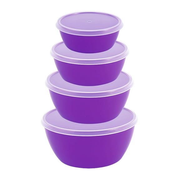 dajkiuy Mixing Bowls with Lids Set – Multi-Use, Stackable Airtight Food Storage Containers – BPA-Free Salad Bowls with Lids – Microwave & Dishwasher Safe Meal Prep Container Set of 4