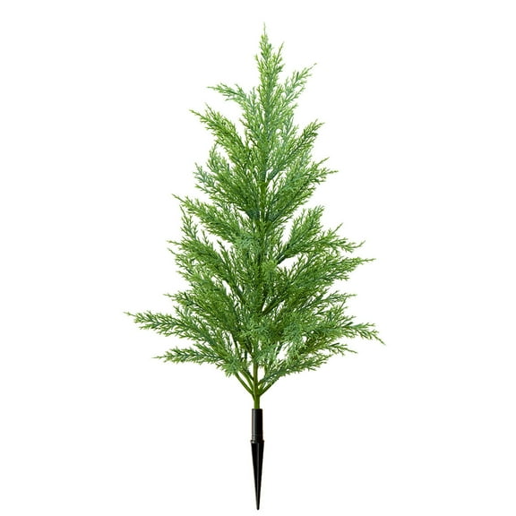 dajkiuy Outdoor Christmas Trees, 22 Inch Artificial Green Pathway Xmas Garden Stake, Outdoor Holiday Decor for Driveway Porch Patio Yard Front Door Decorations