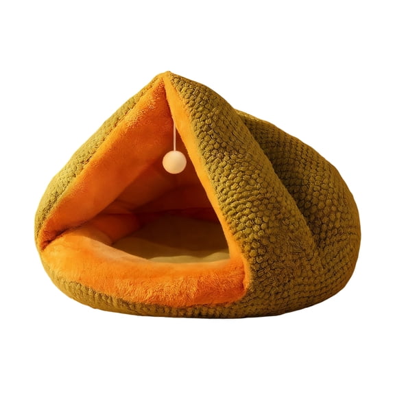 dajkiuy Pet House Bed Indoor Portable Soft Warm Winter Sleeping Cushion Mat for Small Dog Cat Rabbit Animals