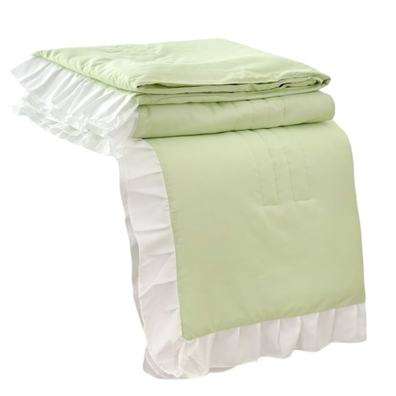 dajkiuy Reversible Quilt comfortable | All-Season Soft & Lightweight Bedspread with Modern Solid Color | Twin Size Quilt Bedding | 59 x 78.7 inches | Light Green
