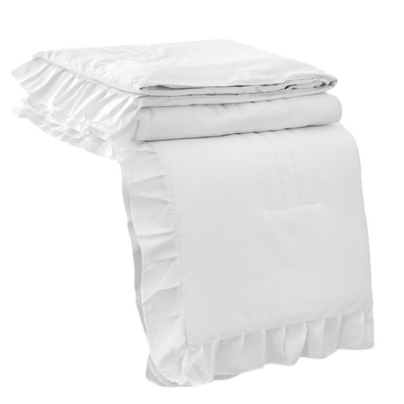 dajkiuy Reversible Quilt comfortable | All-Season Soft & Lightweight Bedspread with Modern Solid Color | Twin Size Quilt Bedding | 59 x 78.7 inches | White