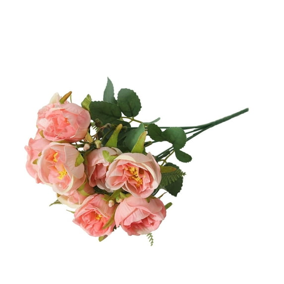 dajkiuy Rose Artificial Flowers Fake Flowers Bouquet, Silk Faux Floral Bundles for Wedding Home Valentine's Day Party Decor