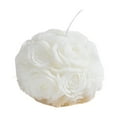 thumbnail image 1 of dajkiuy Rose Ball Shaped Scented Candle, Rose Flower Soy Wax Decorative Candle for Home Spa Yoga Decor Christmas Party Art Gift, 1 of 6