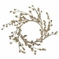 thumbnail image 1 of dajkiuy Silver Mini Wreath, Circle Candle Ring, Accent for Statues, Lanterns, Nativity, Candleholders,Centerpieces, Wall, Cabinets, Farmhouse Decor Country, Primitive Glitter Wreaths（4.3 inch）, 1 of 7