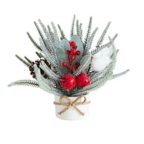 dajkiuy Small Christmas Tree, 12" Artificial Little Potted for Christmas Decor, Tabletop Christmas Centerpiece Small Xmas Tree for Home Mantel Bathroom Holiday Decor