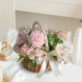 thumbnail image 1 of dajkiuy Small Wicker Basket with Handle, Handwoven Rattan Gift Basket for Easter Garden Storage Home Decor Wedding Engagement, 1 of 6