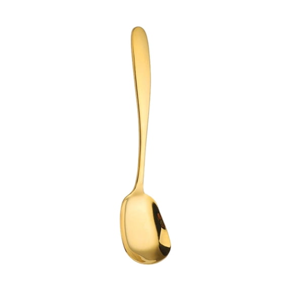 dajkiuy Square Head Spoons, Stainless Steel Soup Spoon Table Spoons Flat Square Spoon 6.8 Inch