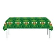 thumbnail image 1 of dajkiuy St Patricks Day Tableware Set,Plastic Tablecloth,Disposable Tablecloth For Party,Happy St.Patrick's Day Table Decoration Irish Green Shamrock Tablecloth Party Favor (1Pcs,108x54inch), 1 of 4