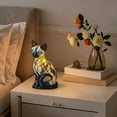 thumbnail image 1 of dajkiuy Stained Glass Cat Lamp, Cats Shaped Resin Table Lamp, Vintage Night Light, Living Room Home Decor, 1 of 6
