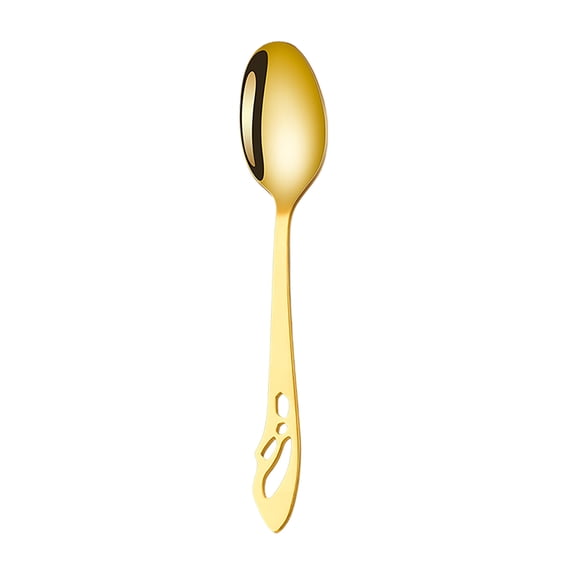 dajkiuy Stainless Steel Dessert Spoons, 6 Inch Small Spoons for Coffee, Ice Cream, Dessert, Yogurt, Pudding