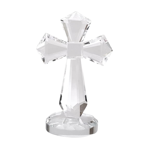 dajkiuy Standing Cross Figurine Tabletop Cross for Home Decor, Valentines Day Gift for Women