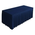 thumbnail image 1 of dajkiuy Table Skirts for Rectangle Tables, 47x30x16 Inch Wrinkle Resistant Ruffles Elastic Table Cover for Banquets, Weddings, Events, Parties, 1 of 6