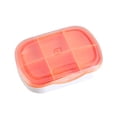 thumbnail image 1 of dajkiuy Travel Pill Organizer - Airtight Medicine Case for Traveling Portable Pharmacy Box Vitamin Container 6 Compartment Supplement Medication Holder Large Capacity Daily (Orange), 1 of 6