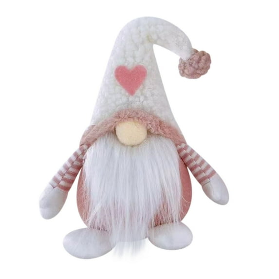 dajkiuy Valentine's Day Gnomes Plush Dolls 11.4 in - Cute Elf with Signs Love - Valentines Gifts Valentines Day Decor - Christmas Valentines Day Decorations for The Home (Pink)