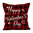 thumbnail image 1 of dajkiuy Valentine's Day Throw Pillow Covers, 18 x 18 Inch Red Hearts I Love You Valentines Day Pillow Covers Decorative Cushion Case for Home Sofa Couch Decor, 1 of 7