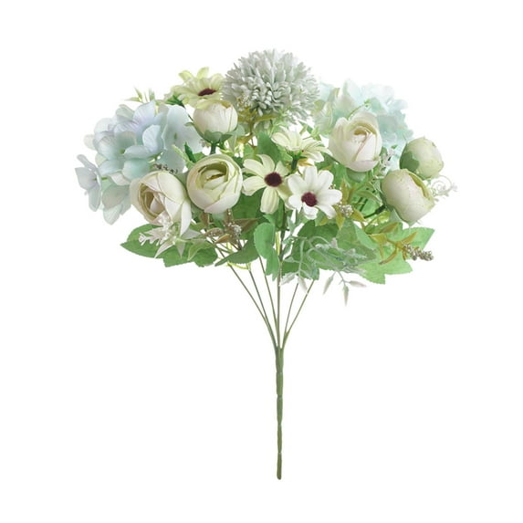 dajkiuy Valentines Artificial Flowers Fake Rose Bouquets for Vase Faux Flowers Silk Floral Arrangements for Home Kitchen Office Wedding Party Decorations, Coffee Table Centerpiece