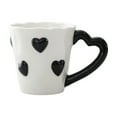 thumbnail image 1 of dajkiuy Valentines Day Coffee Mugs, Heart Coffee Cup with Heart Handle, Holiday Drinkware, Christmas, Birthday Gifts for Couples, 1 of 6