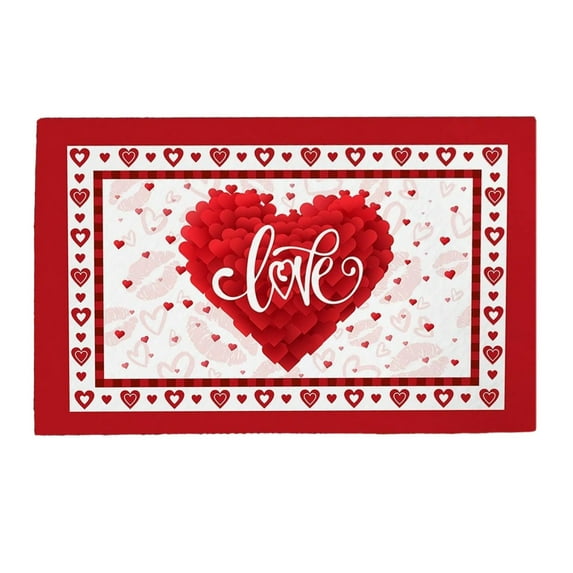 dajkiuy Valentines Day Door Mat Valentines Welcome Mats Outdoor For Front Door Valentine Gnomes Love Hearts Gifts Non Slip Doormat Indoor Entryway Floor Rug For Outsi