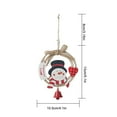 thumbnail image 1 of dajkiuy Wooden Christmas Ornaments Hanging Snowman Ornaments for Indoor/Outdoor Holidays, Party Decoration, Tree Ornaments, Events, and Christmas, 1 of 2