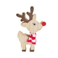 thumbnail image 1 of dajkiuy Wooden Christmas Reindeer Table Decorations, Wood Reindeers Figurine Tiered Tray Tabletop Sign Decor for Office, Room, Home Xmas Party Supplies, 1 of 5