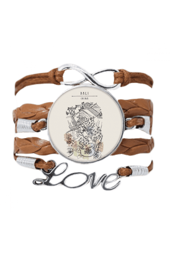 dali park among crowded houses china bracelet love chain ornament wristband