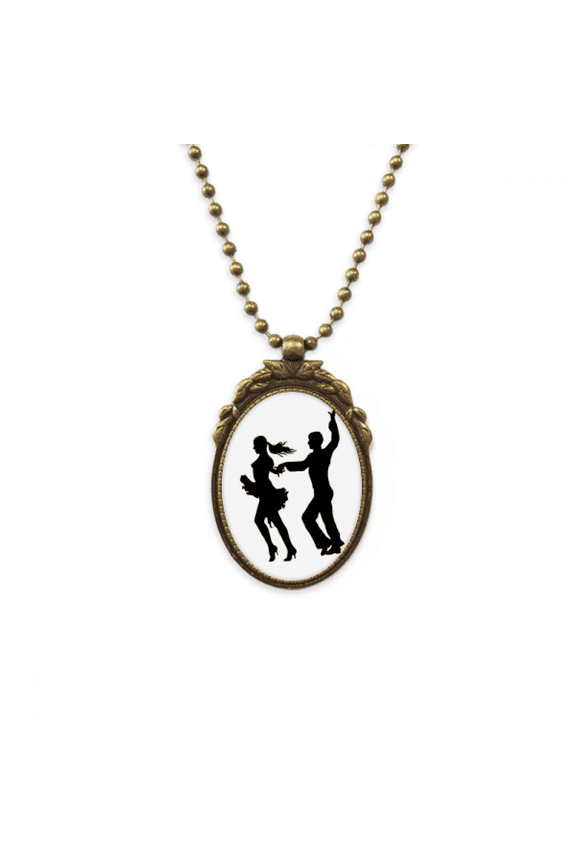 dancer duet dance performance art antique necklace vintage bead pendant keychain