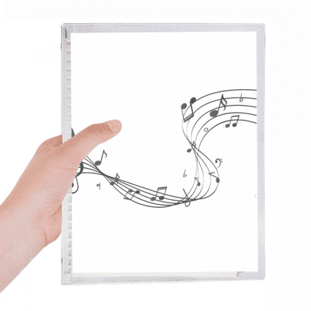 dancg 5-le staff blue notebook loose diary refillable journal statiry