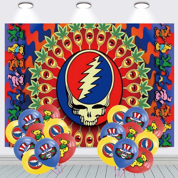 dancing bear the greatful dead Party Decorations Balloons Taspestry Backdrop Banner Wall Decor Background Poster Decor Supplies