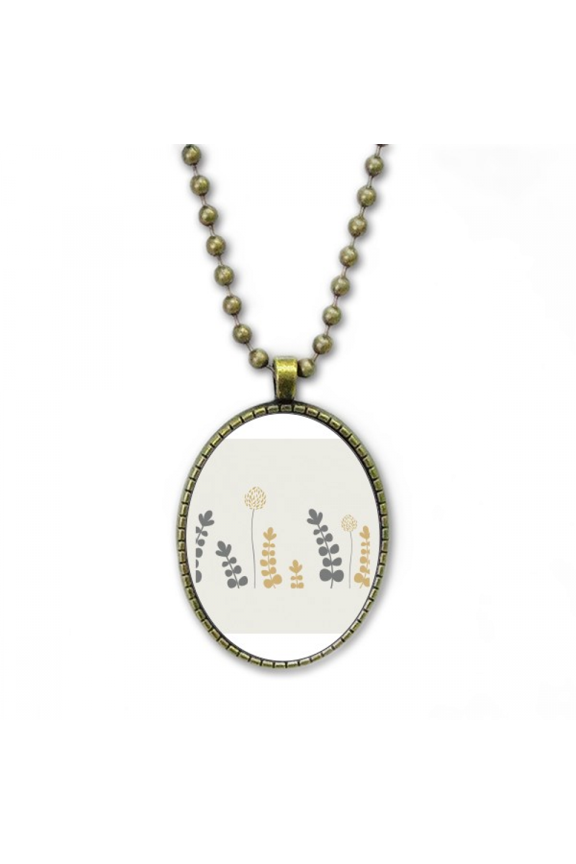 dandelion s art necklace vintage chain bead pendant jewelry collection