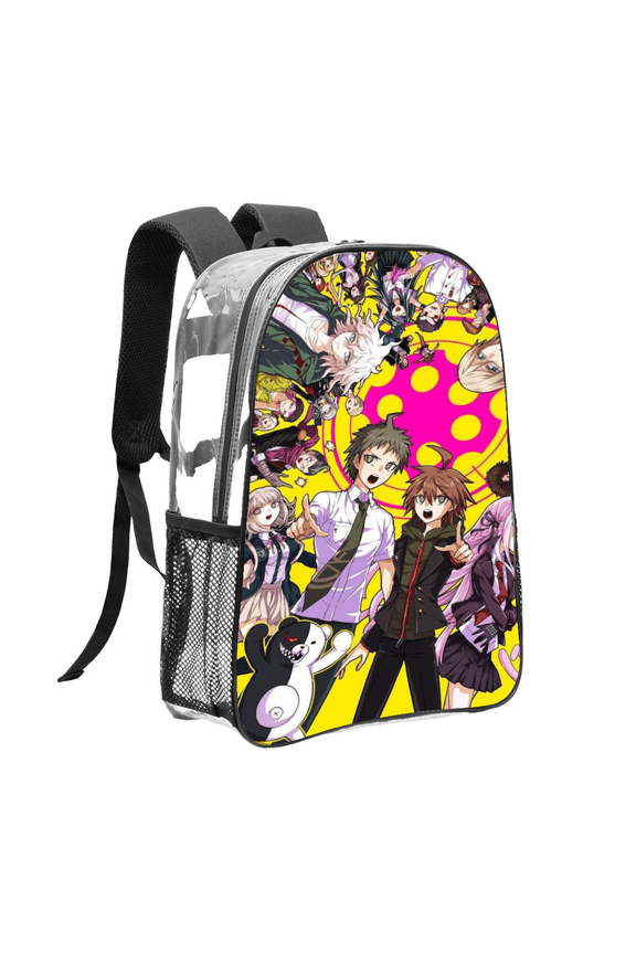 danganronpa Pattern Transparent Backpack Lightweight And fashionable Showcasing Personality And Leading The Trend
