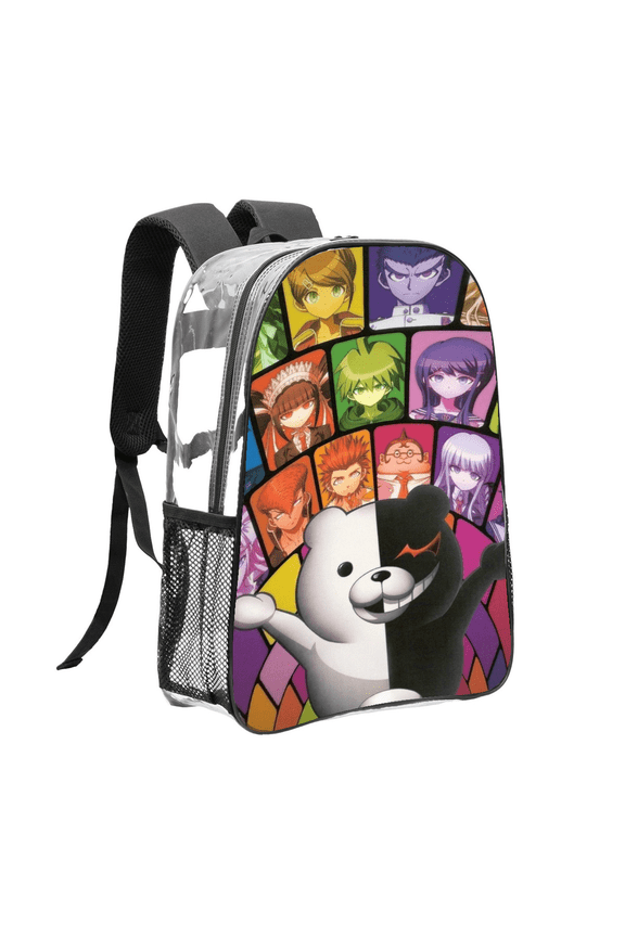 danganronpa Pattern Transparent Backpack Lightweight And fashionable Showcasing Personality And Leading The Trend