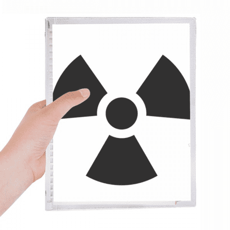 dangerous checal toxic radiation pattern notebook loose diary refillable journal statiry