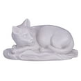 thumbnail image 1 of danila-souvenirs Decorative Marble Statue Figurine Sculpture Lying White Cat 4'' (10 cm), 1 of 3