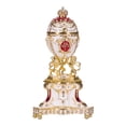 thumbnail image 1 of danila-souvenirs Faberge style Royal Danish (Danish Jubilee) Egg / Trinket Jewel Box with Lions 5.2'' (13 cm) red, 1 of 4