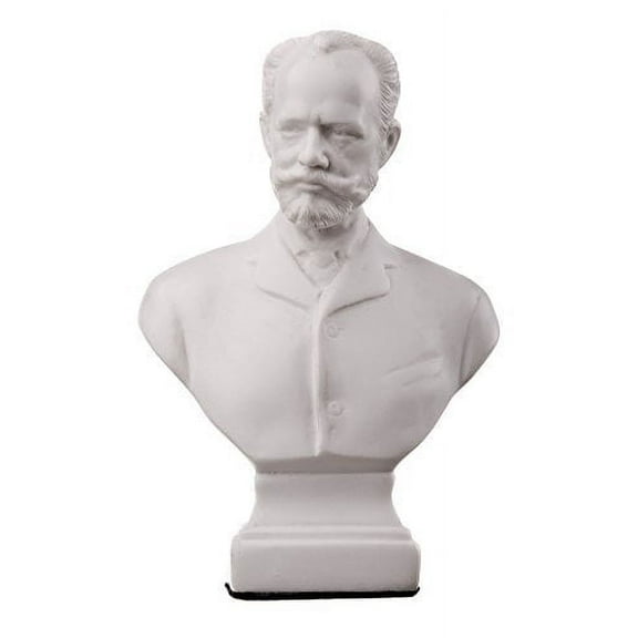 danila-souvenirs Russian Composer Pyotr Tchaikovsky Marble Bust Statue Sculpture 4.8'' (12 cm)