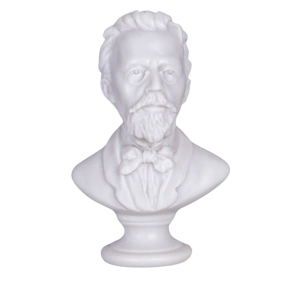 danila-souvenirs Russian Writer Anton Chekhov Marble Bust Statue Sculpture 5 (12.5 cm)