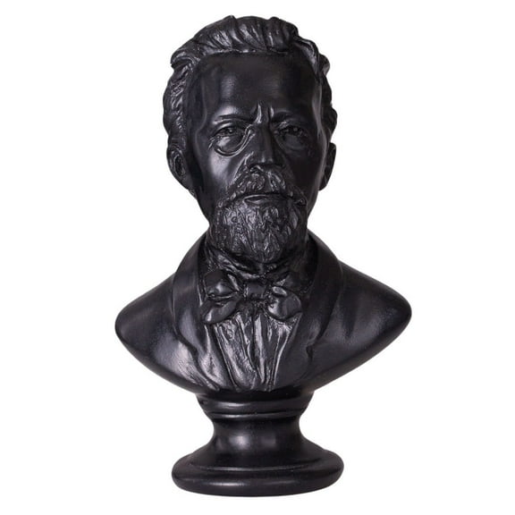 danila-souvenirs Russian Writer Anton Chekhov Stone Bust Statue Sculpture 5 (12.5 cm)