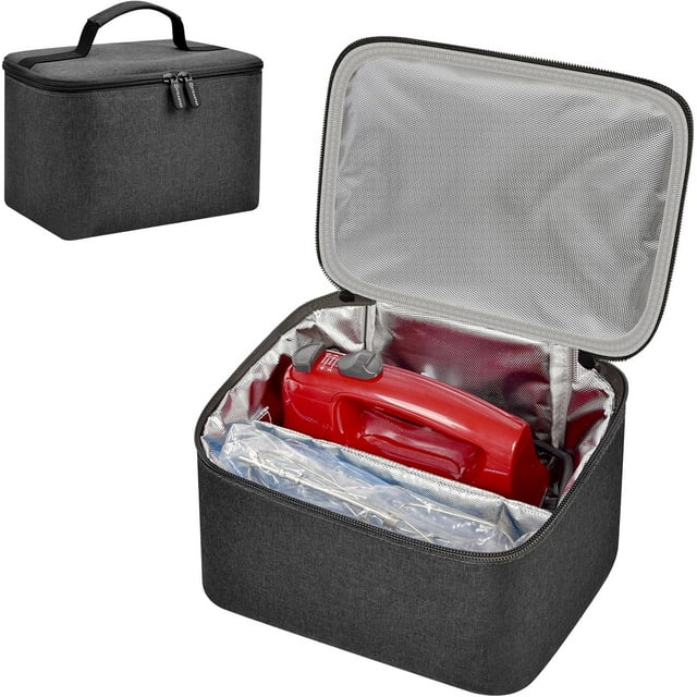 danneibiubiu Steadtep Digital Hand Mixer Carrying Bag for  5/6/ 7/9 Ultra Power Speed Hand Mixers  Portable Travel Storage Case Bag with Handle for Kitchen Aid Mixer Accessories ( Only) -