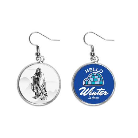 dao china lao tzu dangle drop winter ice earring jewelry
