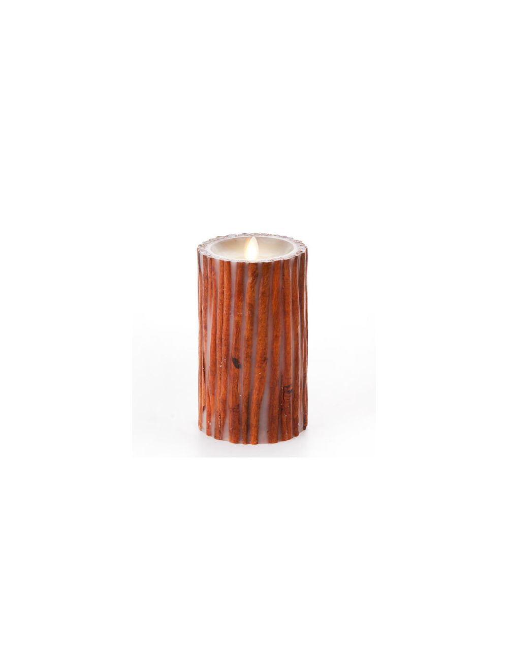 darice Luminara Unscented Flameless Pillar Candle Embedded with