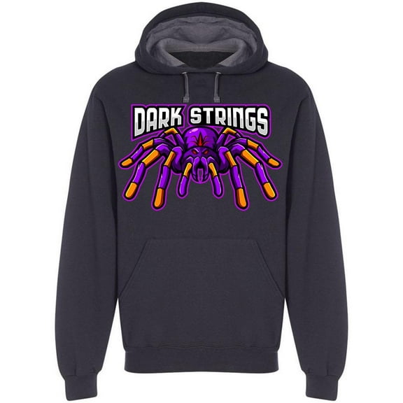 "dark Strings" Spider Mascot Hoodie Men -Image by Shutterstock, Male Medium