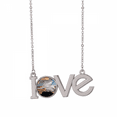 thumbnail image 1 of dark blue colorful clouds love necklace pendant charm jewelry, 1 of 3