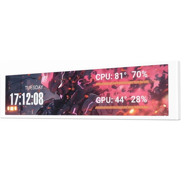 darkFlash DF-V92-WH 9.2" 1920x462 IPS ARGB Computer Monitor, White