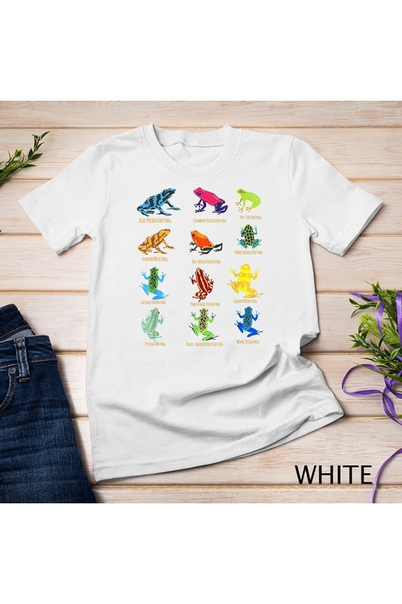 dart Frogs identification chart for Frog Lovers Unisex T-shirt