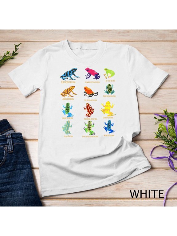 dart Frogs identification chart for Frog Lovers Unisex T-shirt