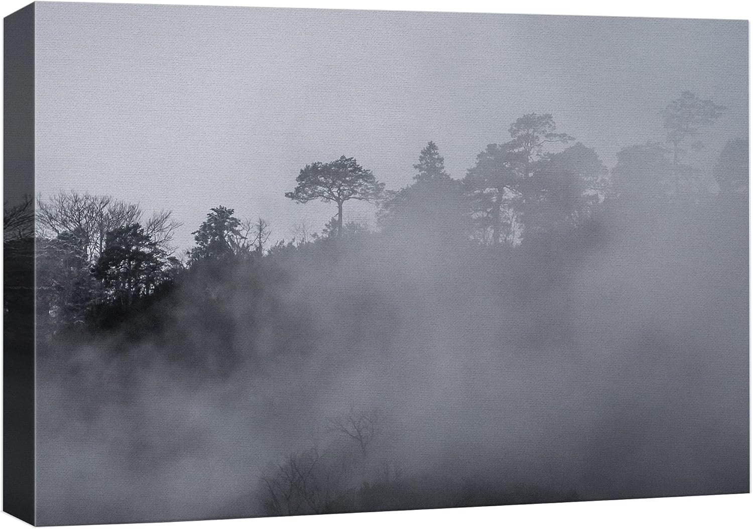 dashuaibi-Canvas Print Wall Art Misty Foggy Woodland Country Forest ...