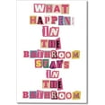 dashuaibiFunny Bathroom Canvas Wall Art Trendy Preppy Bathroom