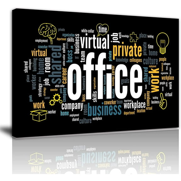 AXXPosters-Motivational Office Canvas Wall Decor Inspirational Entrepreneur Business Quotes Wall Art Modern Office Large Paintings Artwork Easy To Hang